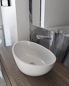 Раковина Holbi Europe 55 Soft Rock 1.02.005.11.1 белая матовая купить в интернет-магазине Sanbest