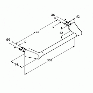 Поручень Kludi Ambienta 5398105 хром купить в интернет-магазине сантехники Sanbest
