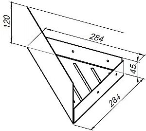 Полка Aquanet Магнум Н 341542 28 белая матовая купить в интернет-магазине сантехники Sanbest