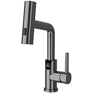 Смеситель для раковины Black&white Sky Day SD3028GM оружейная сталь матовая купить в интернет-магазине сантехники Sanbest