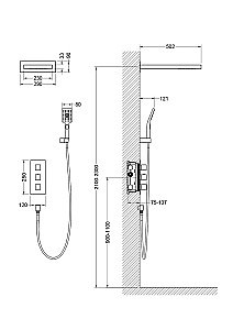 Душевая система Timo Petruma SX-5039/03SM черная матовая купить в интернет-магазине сантехники Sanbest