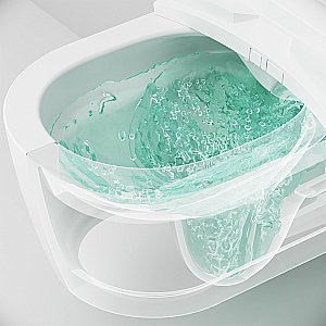 Унитаз подвесной AM.PM Func C8F1702SC белый, безободковый, функция биде купить в интернет-магазине Sanbest