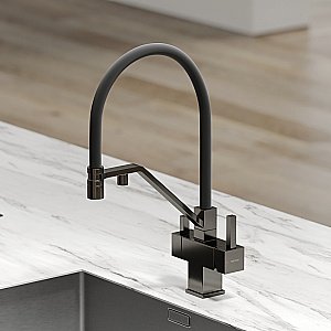 Смеситель для кухни Sancos Loro SC4007GG вороненая сталь купить в интернет-магазине сантехники Sanbest