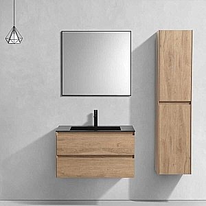 Тумба с раковиной Vincea Luka 80 N.Oak для ванной в интернет-магазине Sanbest