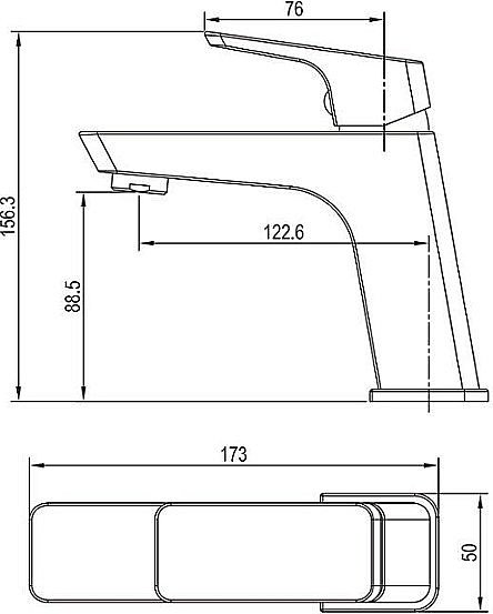 Смеситель для раковины Aquanet Gotic AF440-10B купить в интернет-магазине сантехники Sanbest