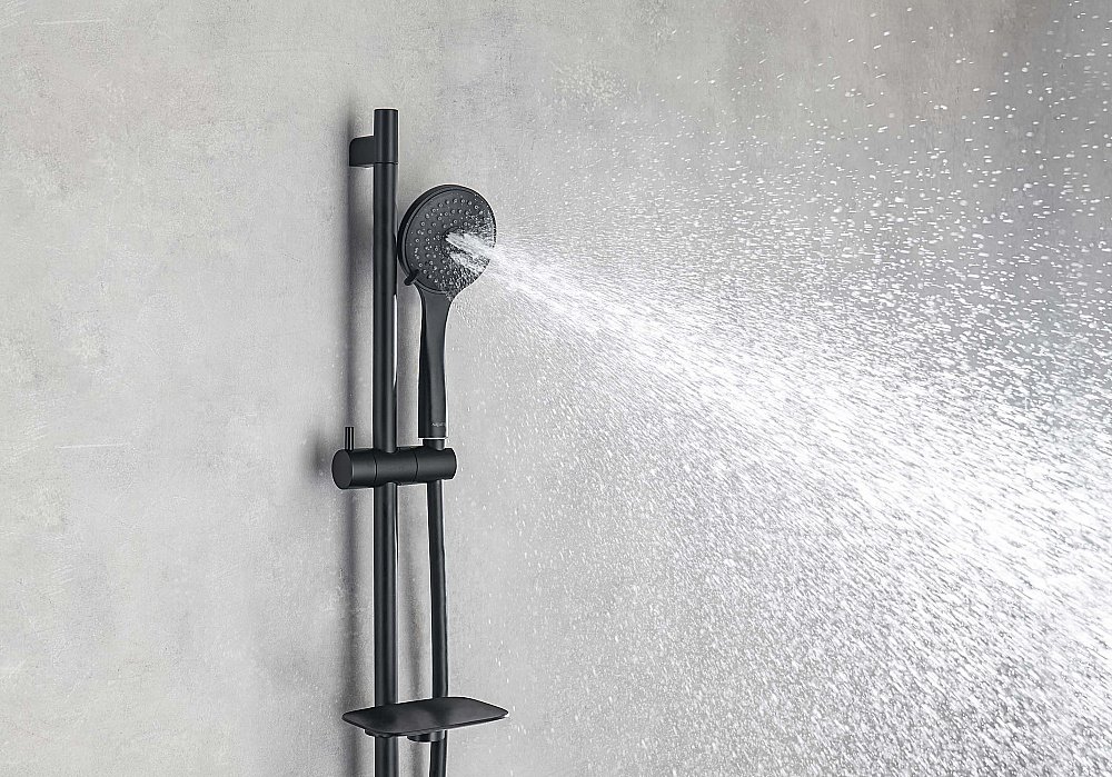 Смеситель для душа Aquatek Вега AQ1076MB черный матовый купить в интернет-магазине сантехники Sanbest