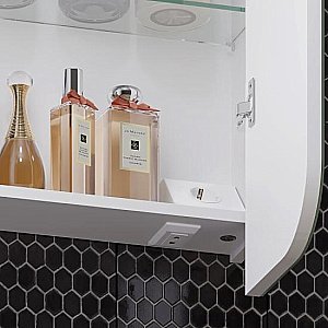 Зеркальный шкаф Опадирис ЭЛЕГАНС 00-00006755 70 белый купить в интернет-магазине сантехники Sanbest