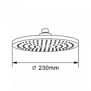 Верхний душ Orange S07TS хром купить в интернет-магазине сантехники Sanbest