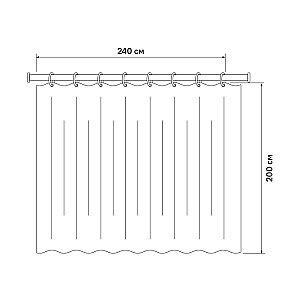 Текстильная шторка для ванной Iddis Basic Floating Balloon 240P24RI11 разноцветная купить в интернет-магазине сантехники Sanbest