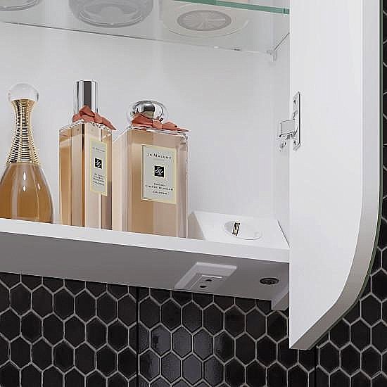 Зеркальный шкаф Опадирис ЭЛЕГАНС 00-00006755 70 белый купить в интернет-магазине сантехники Sanbest