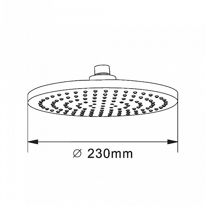 Верхний душ Orange S07TS хром купить в интернет-магазине сантехники Sanbest