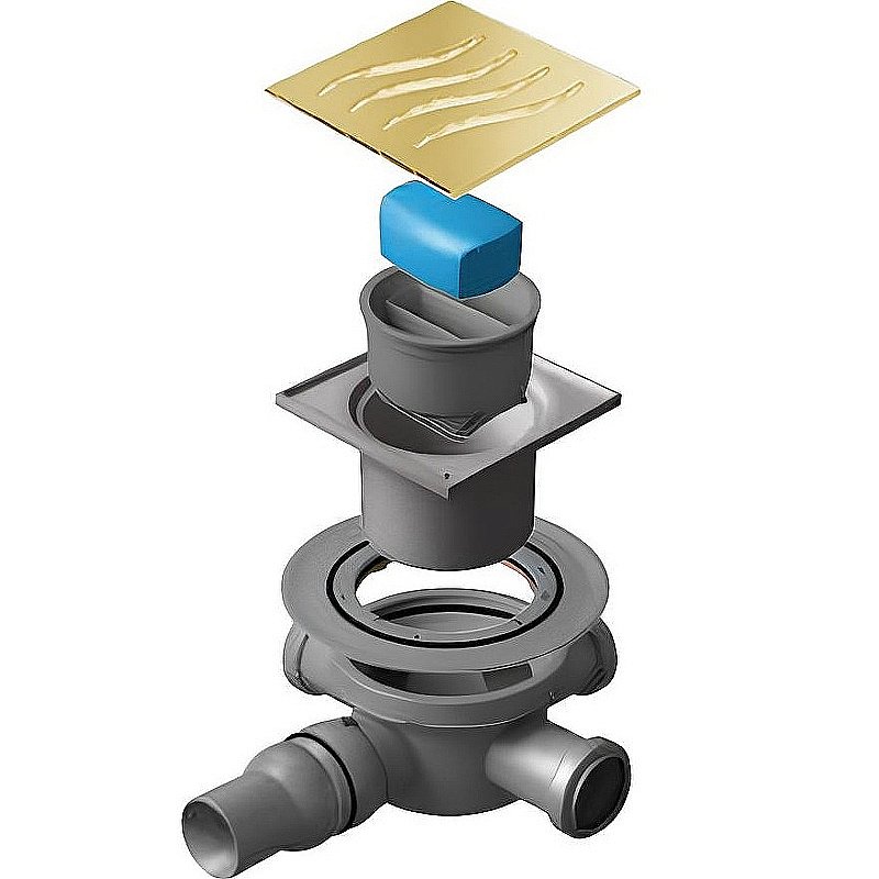 Душевой трап Pestan Confluo Standard 13000130 золото купить в интернет-магазине Sanbest