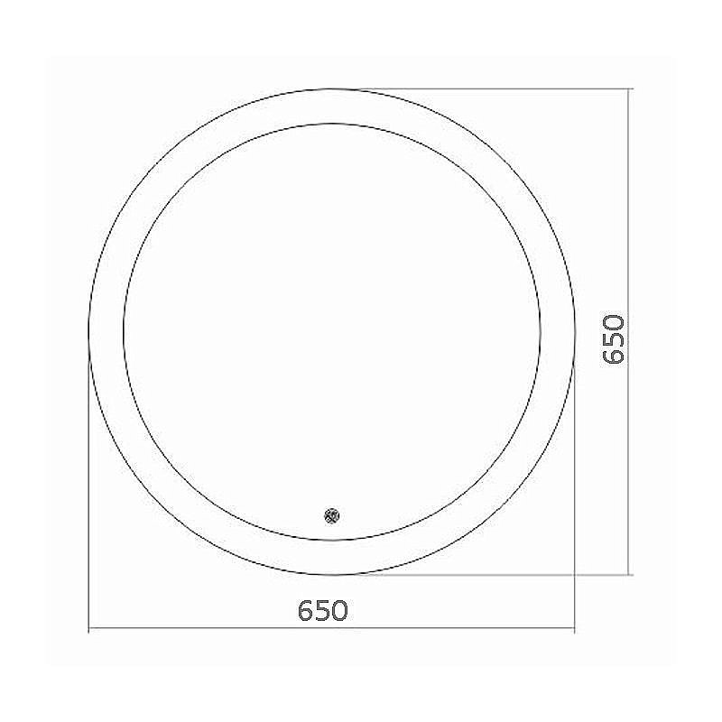 Зеркало Azario Перла 65 в ванную от интернет-магазине сантехники Sanbest