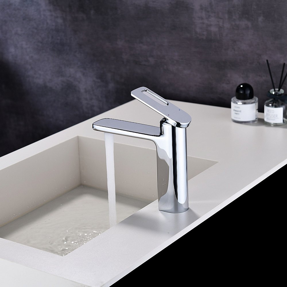 Смеситель для раковины Black&white Gravity GF-7103-С хром купить в интернет-магазине сантехники Sanbest