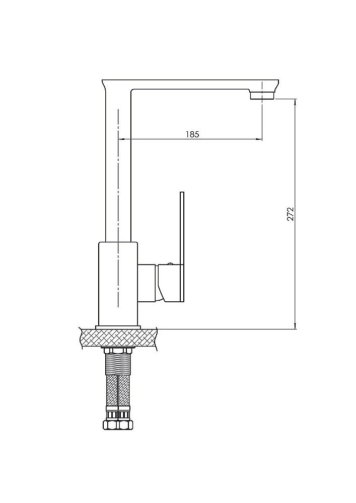 Смеситель для кухни GPD PROVIDO MTE155 купить в интернет-магазине сантехники Sanbest