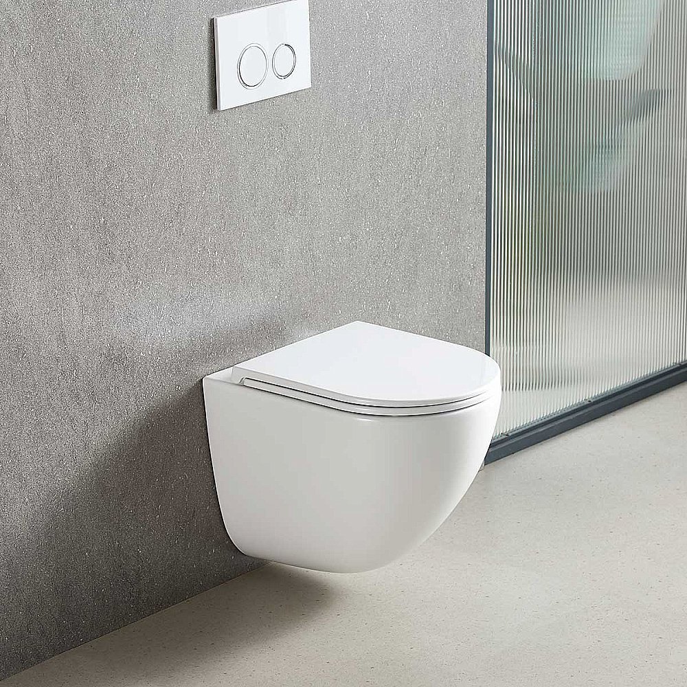 Унитаз Vincea Bien VT1-51T безободковый, смыв торнадо, с крышкой микролифт, белый купить в интернет-магазине Sanbest