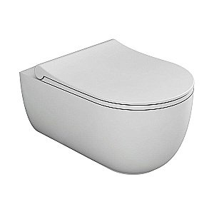 Унитаз подвесной Bien Vokha MDKA052N1VP1W5000 белый, с крышкой микролифт, безободковый купить в интернет-магазине Sanbest