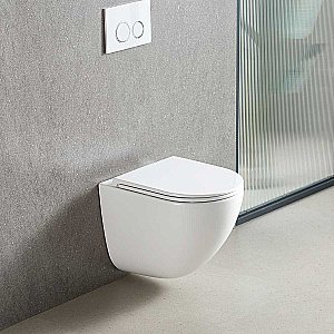 Унитаз Vincea Bien VT1-51T безободковый, смыв торнадо, с крышкой микролифт, белый купить в интернет-магазине Sanbest