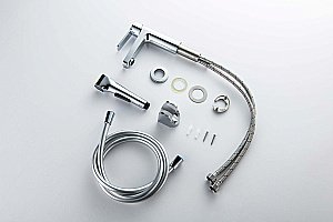 Смеситель для раковины Aquatek Лугано AQ1712CR 106 хром, с гигиеническим душем купить в интернет-магазине сантехники Sanbest