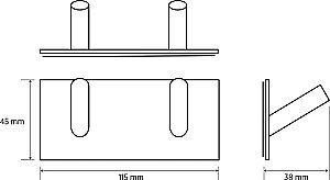 Крючок Bemeta EASY 163106270  черный матовый купить в интернет-магазине сантехники Sanbest
