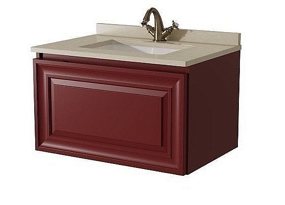 Тумба с врезной раковиной Caprigo Ponza 66-70 для ванной в интернет-магазине Sanbest