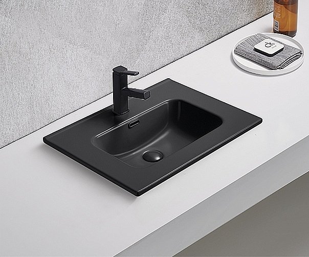 Раковина Gid Integrado 61 Bm9060s 72208 черная матовая купить в интернет-магазине Sanbest