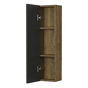 Шкаф Акватон Терра 24 темное дерево/серый для ванной в интернет-магазине сантехники Sanbest