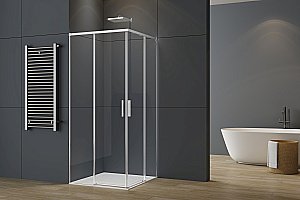 Душевой уголок Vincea Soft 2 80х80 VSS-3SO2800CL стекло прозрачное/профиль хром купить в интернет-магазине Sanbest