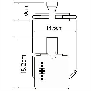 Держатель туалетной бумаги WasserKRAFT K-6025 купить в интернет-магазине сантехники Sanbest