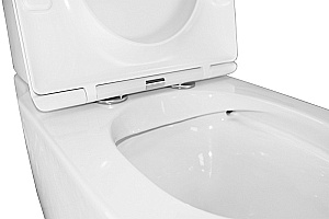 Унитаз напольный Azario Lander AZ-1299A белый, безободковый, с бачком, с крышкой микролифт купить в интернет-магазине Sanbest