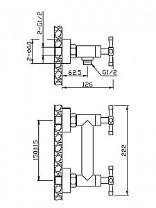 Смеситель для душа Orange Mia M34-200ni купить в интернет-магазине сантехники Sanbest