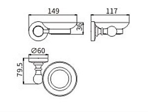 Мыльница CeramaLux Caps 51304 хром купить в интернет-магазине сантехники Sanbest