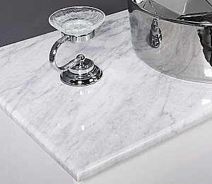 Столешница Armadi Art 110 857-110-BC bianca carrera для ванной в интернет-магазине сантехники Sanbest