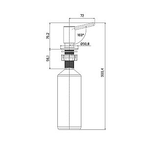 Диспенсер Iddis Kitchen Line SDISB00i59 хром купить в интернет-магазине сантехники Sanbest