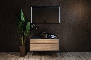 Зеркало с подсветкой ART&MAX Aversa AM-Ave-1200-700-DS-F в ванную от интернет-магазине сантехники Sanbest