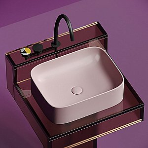 Раковина Ceramica Nova Element 50 CN6052MP розовая матовая купить в интернет-магазине Sanbest