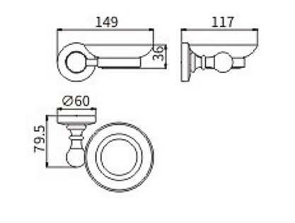 Мыльница CeramaLux Caps 51304 хром купить в интернет-магазине сантехники Sanbest