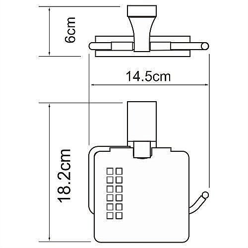 Держатель туалетной бумаги WasserKRAFT K-6025 купить в интернет-магазине сантехники Sanbest