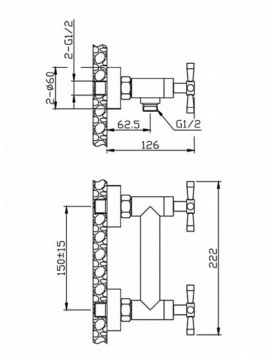 Смеситель для душа Orange Mia M34-200ni купить в интернет-магазине сантехники Sanbest
