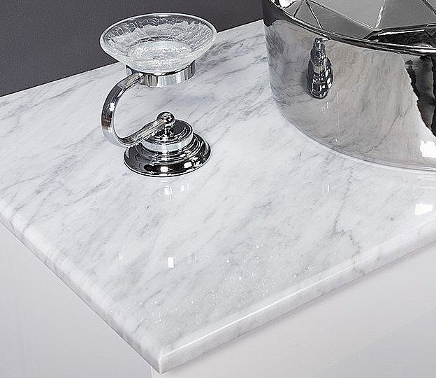 Столешница Armadi Art 110 857-110-BC bianca carrera для ванной в интернет-магазине сантехники Sanbest