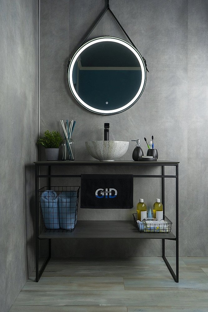 Раковина накладная Gid Esfera 32 Mnc487 54435 белая мрамор купить в интернет-магазине Sanbest