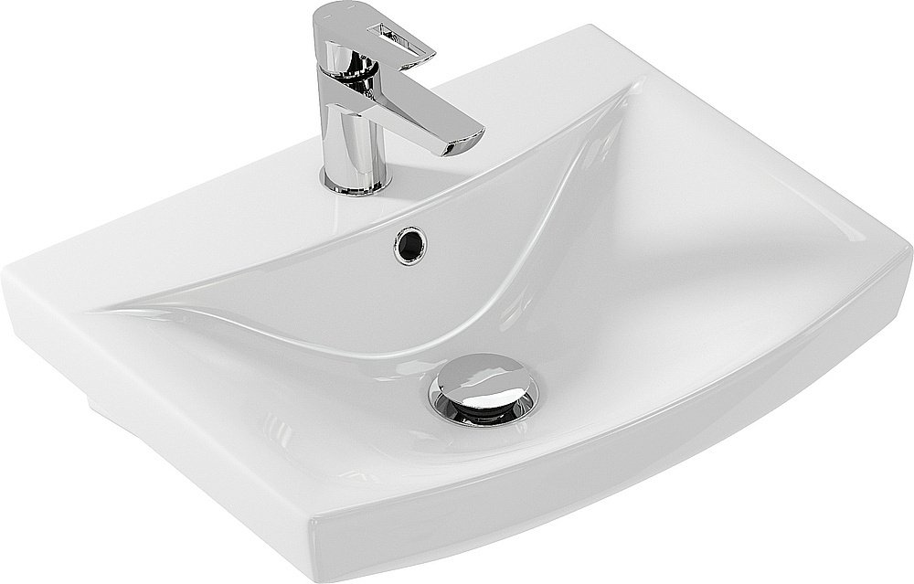 Раковина на пьедестале Cersanit CARINA 50 белая купить в интернет-магазине Sanbest