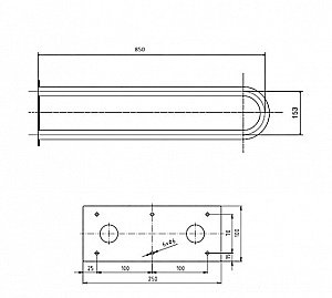 Поручень Bemeta Help 301102044 белый купить в интернет-магазине сантехники Sanbest