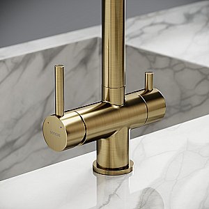 Смеситель для кухни Sancos Foster SC4014BG брашированное золото купить в интернет-магазине сантехники Sanbest