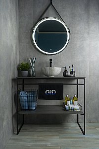 Раковина накладная Gid Esfera 32 Mnc487 54435 белая мрамор купить в интернет-магазине Sanbest