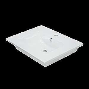 Раковина Sanita luxe Quadro 60 QDR60SLWB01 белая купить в интернет-магазине Sanbest