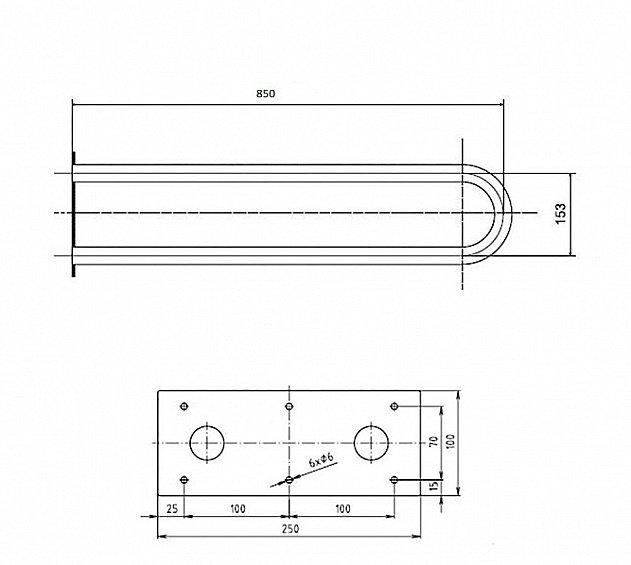 Поручень Bemeta Help 301102044 белый купить в интернет-магазине сантехники Sanbest