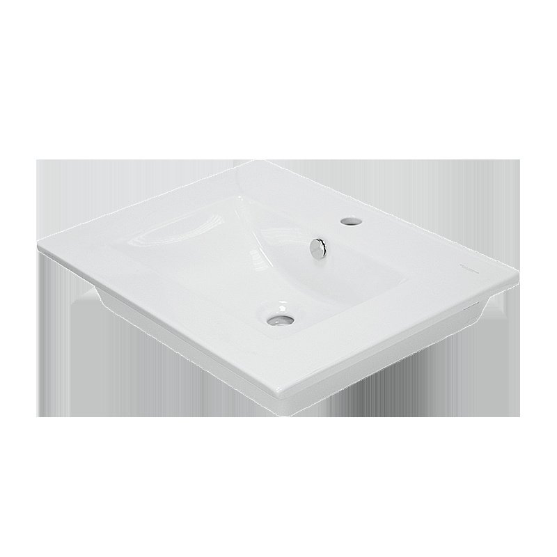 Раковина Sanita luxe Quadro 60 QDR60SLWB01 белая купить в интернет-магазине Sanbest