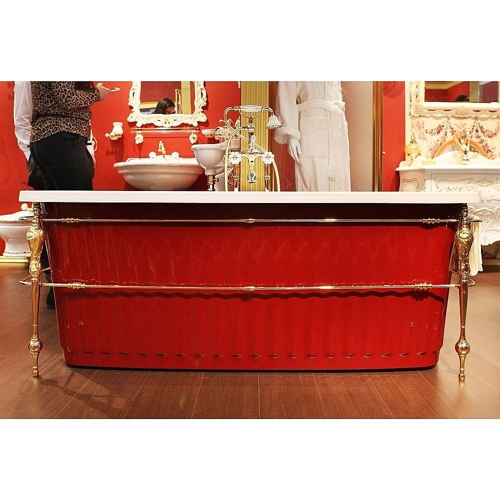 Ванна Migliore Olivia Console 24268 174х83 белая,красная,золото купить в интернет-магазине Sanbest