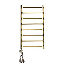 Полотенцесушитель электрический Domoterm Стефано П8 400x800 АБР EL бронза левый купить в интернет-магазине сантехники Sanbest